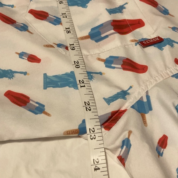 RSVLTS shirt XXL button up 4th of July bomb pop Statue of Liberty shirt KUNUFLEX - Picture 5 of 8